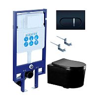 Инсталляция с подвесным унитазом Aquatek Мия SET AQUATEK МИЯ-MB-045 4в1