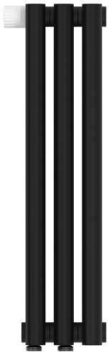 Радиатор Сунержа 31-0320-5003 Эстет-0 отопительный н/ж EU50 левый 500х135 мм/ 3 секции, матовый черный
