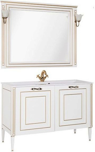 Комплект мебели Aquanet 00187865 Паола для ванной комнаты, белый купить недорого в интернет-магазине Керамос