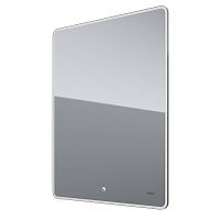 Зеркало Dreja 99.9027 Point, 60x80 см, сенсорный выключатель/LED-подсветка, белое