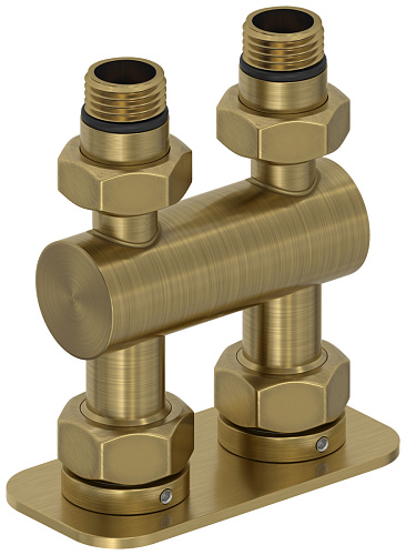 Модуль Сунержа 051-1537-1234, 2х1/2" прямой EU50, состаренная латунь Модуль Сунержа 051-1537-1234, 2х1/2" прямой EU50, состаренная латунь