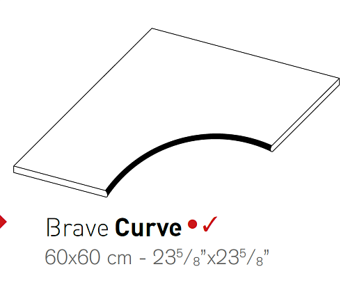 Декоративный элемент AtlasConcorde Brave BravePearlCurve60 купить недорого в интернет-магазине Керамос