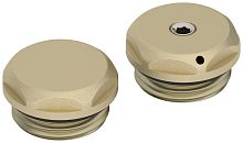 Спускной клапан/заглушка Сунержа 022-1201-0000 d 25 мм / G 1/2" НР / 2 шт., матовая шампань