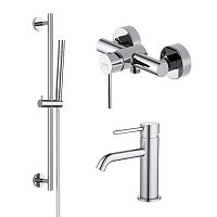 Комплект Aquatek AQ1331CR Европа для ванной Set 3 в 1 (AQ1310CR + AQ1360CR + AQ2012CR), хром