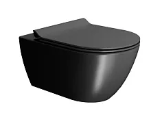 Чаша унитаза GSI 881526 Pura подвесного 36х55 см, Swirlflush, ardesia matte