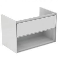 Тумба Ideal Standard E0827B2 Connect Air для раковины 80х44 см, подвесная, Glossy White + Matt White (белый глянцевый + белый матовый) Тумба Ideal Standard E0827B2 Connect Air для раковины 80х44 см, подвесная, Glossy White + Matt White (белый глянцевый + белый матовый)