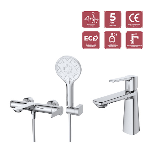 Комплект смесителей Cezares LUX LUX-VD/LS-01 Комплект смесителей Cezares LUX LUX-VD/LS-01