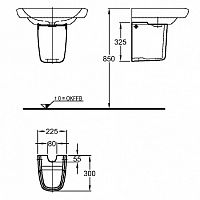 Полупьедестал Geberit it! 291910000