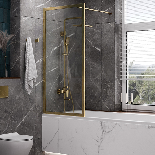 Шторка на ванну WasserKRAFT ABENS 20W 20W01-80BG Шторка на ванну WasserKRAFT ABENS 20W 20W01-80BG
