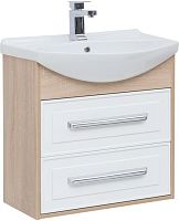 Тумба с раковиной Aquanet 00212625 Остин, 66х42 см, белая Тумба с раковиной Aquanet 00212625 Остин, 66х42 см, белая