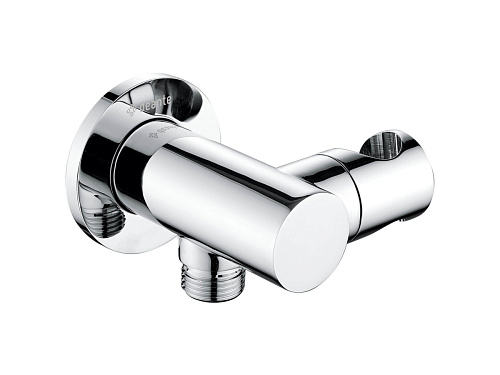 Кронштейн Deante NAC_057K Cascada для подключения шланга с держателем для лейки, хром