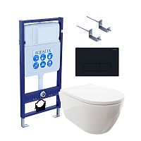 Инсталляция с подвесным унитазом Aquatek Поларис SET AQUATEK ПОЛАРИС-017 4в1