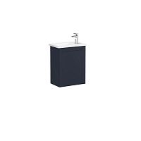Тумба Vitra 68608 Root Classic с квадратной раковиной 45х29 см, подвесная, левосторонняя, MDARKBLUE (матовый темно-синий) Тумба Vitra 68608 Root Classic с квадратной раковиной 45х29 см, подвесная, левосторонняя, MDARKBLUE (матовый темно-синий)