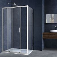 Душевой уголок Vincea VSR-3AL9015CL Alpha, 150х90 см, профиль хром/стекло прозрачное