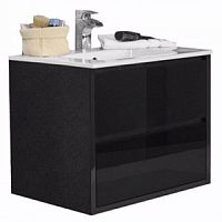 Тумба под раковину Акватон Римини 60 1A177701RN950 черная, 60х50х45