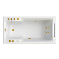 Ванна Radomir Fra Grande 4-01-3-0-0-424 Русильон акриловая 180х90 см, белая/исполнение золото