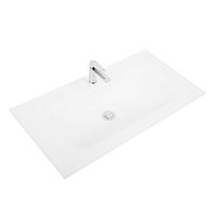 Раковина BelBagno BB910/465-LV-VTR-BO стеклянная 90х46.5 см, белый матовый