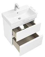 Сет № 1912 ZRU9307635, Тумба с раковиной (White Matt)