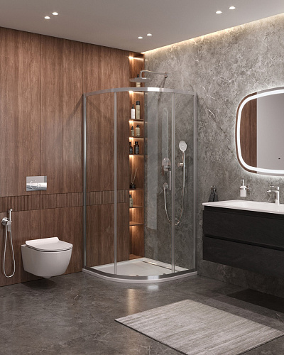 Душевой уголок CEZARES MOLVENO-R-1-100-C-Cr-IV Душевой уголок CEZARES MOLVENO-R-1-100-C-Cr-IV