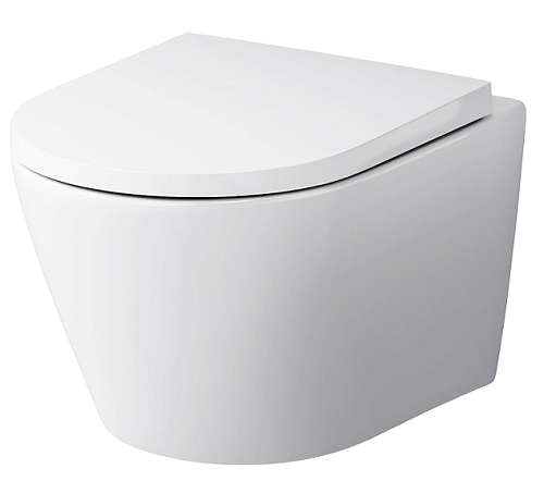 Унитаз AM.PM C741701SC Sense подвесной с сиденьем микролифт, безободковый, белый