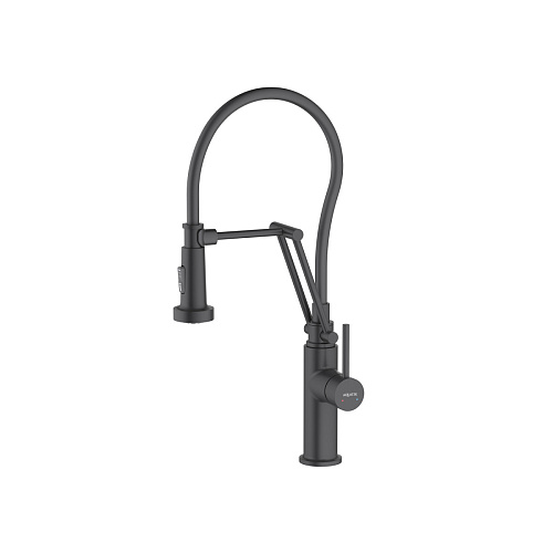 Смеситель Aquatek AQ1388MB Европа для кухни 2jet (профессиональный), черный матовый Смеситель Aquatek AQ1388MB Европа для кухни 2jet (профессиональный), черный матовый