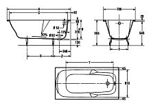 Ванна чугунная Jacob Delafon QUIETUDE E2950-00