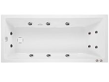 Акриловая ванна с гидромассажем 12 джетов Vagnerplast CAVALLO 180x80