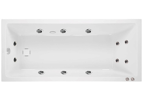 Акриловая ванна с гидромассажем 12 джетов Vagnerplast CAVALLO 180x80