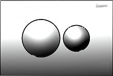 Кнопка смыва Loranto 7312 Diwo механическая, двойная, хром глянцевый