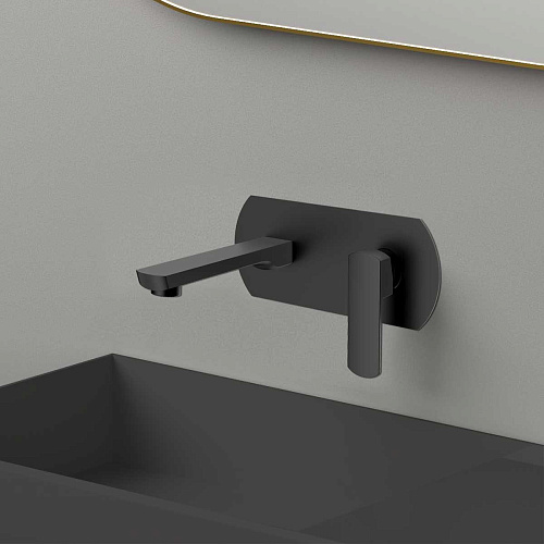 Смеситель Vincea VBFW-1N1MB Next для раковины, встраиваемый, черный Смеситель Vincea VBFW-1N1MB Next для раковины, встраиваемый, черный