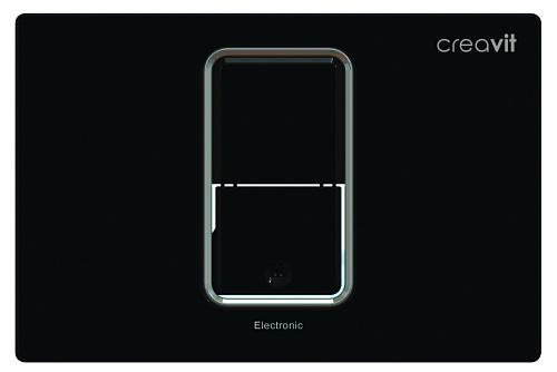 Кнопка Creavit FP8002.02 для инсталляции сенсорная (от батарейки), черный