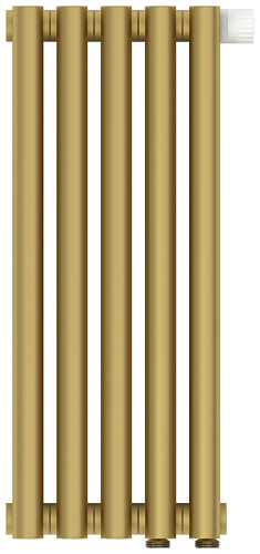Радиатор Сунержа 032-0322-5005 Эстет-00 отопительный н/ж EU50 500х225 мм/ 5 секций, матовое золото