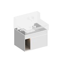 Тумба Kerama Marazzi LOG.M.65\WHT Logica M под раковину подвесная 65х46 см, белоснежный Тумба Kerama Marazzi LOG.M.65\WHT Logica M под раковину подвесная 65х46 см, белоснежный