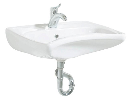 Раковина Creavit BD060-00CB00E-0000 подвесная 60.3х49 см, для людей с огр. возможностями, белый