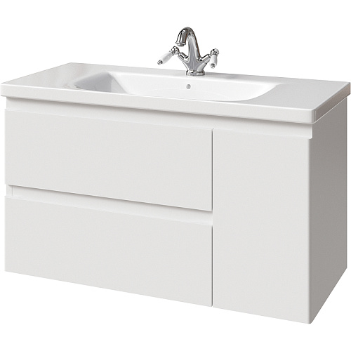 Тумба под раковину подвесная Caprigo FORTE 36115R-SF027 купить недорого в интернет-магазине Керамос