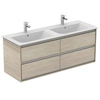 Тумба Ideal Standard E0824UK Connect Air для раковины 130х44 см, подвесная, Wood light brown + Matt Light Brown (светло-коричневое дерево + светло-коричневый матовый) Тумба Ideal Standard E0824UK Connect Air для раковины 130х44 см, подвесная, Wood light brown + Matt Light Brown (светло-коричневое дерево + светло-коричневый матовый)