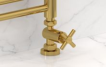 Вентиль Сунержа 03-1409-1234 прямой, (крест) G 1/2" НР х G 3/4" НГ, золото