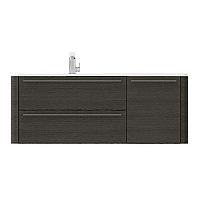 Тумба под раковину AM.PM Awe M15FHL1253VF левосторонняя, венге текстурированный, 125х48х50