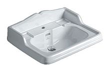 Simas AR824bi*1 Arcade 68, раковина со спинкой 68*54, с 1 отв. под смеситель, цвет: белый