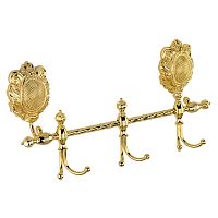 Планка Migliore 16691 Cleopatra с 3-мя двойными крючками, золото