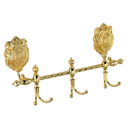 Планка Migliore 16691 Cleopatra с 3-мя двойными крючками, золото - купить в Санкт-Петербурге, цена на Планка Migliore 16691 Cleopatra с 3-мя двойными крючками, золото в интернет-магазине Керамос Планка Migliore 16691 Cleopatra с 3-мя двойными крючками, золото купить недорого в интернет-магазине Керамос