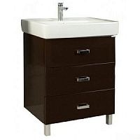 Тумба Акватон 1A169001AM430 Америна 70 М под раковину, 67х44 см, темно-коричневый/хром глянец