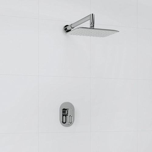 Встраиваемый комплект WasserKRAFT A12831 для душа с верхней душевой насадкой Встраиваемый комплект WasserKRAFT A12831 для душа с верхней душевой насадкой