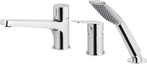 Смеситель Deante BGJ_013M Jasmin на борт ванны на 3 отверстия, хром