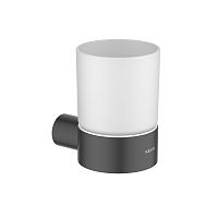 Стакан Aquatek AQ4404MB Лира с держателем, черный матовый Стакан Aquatek AQ4404MB Лира с держателем, черный матовый