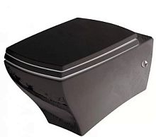 Чаша унитаза Artceram JZV001 03 00 nero Jazz подвесного, 36х54 см, черная