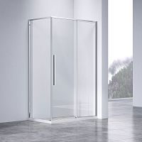 Душевой уголок Vincea VSR-4SN8010CL Slim-N, 100х80 см, профиль хром/стекло прозрачное