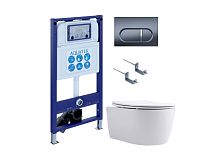 Комплект: Унитаз, Инсталляция, Кнопка смыва Aquatek ЕВРОПА SET AQUATEK ЕВРОПА New-050 4в1