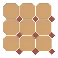Неглазурованный керамогранит TOPCER Field Material 4403OCT20/1C_Yellow/BrickRed