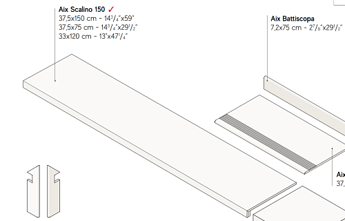 Ступень AtlasConcorde AIX AixBeigeScalino150 купить недорого в интернет-магазине Керамос